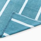 Woven Stripe Beach/Pool Towel - Washed Lagoon