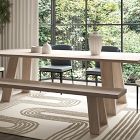 Angled Cross Legs Rectangle Dining Table (98&quot;)