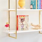 Gold Polished 3-Tier Shelf (32&quot;)