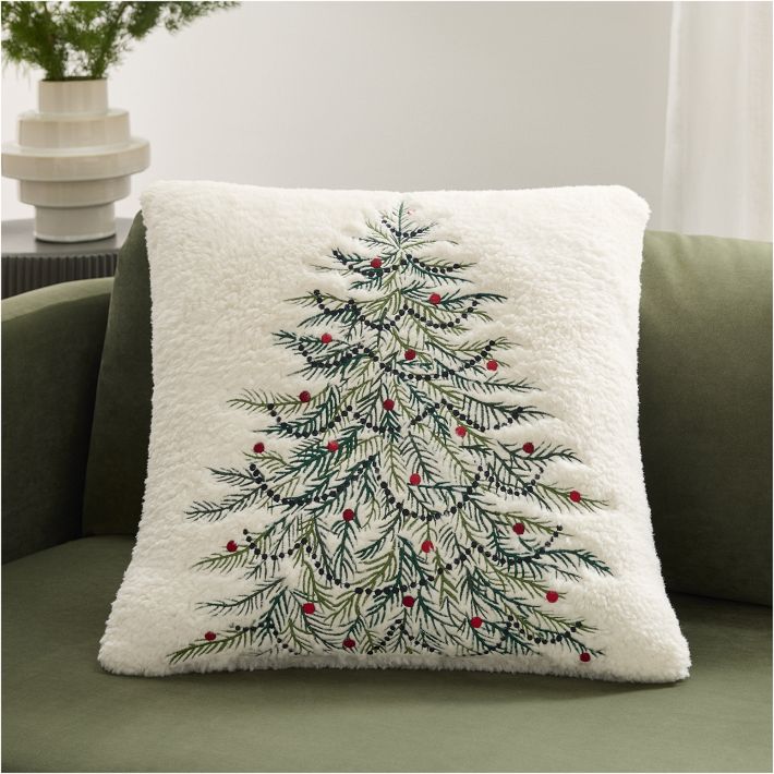Festive Tree Pillow Cover