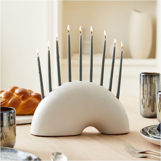 Pure Ceramic Menorah West Elm