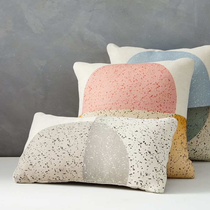 Outdoor Speckled Moon Pillow