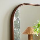 Streamline Wood Arch Floor Mirror