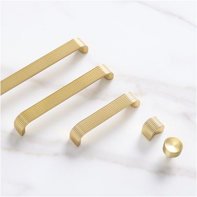 Goo-Ki 6 Pack Antique Brass Cabinet Knobs Drawer Knob Contemporary Cabinet  Hardware Handle Pull Single Hole Center