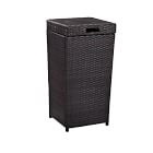Palm Harbor Outdoor Wicker Trash Can