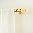 Oversized Adjustable Curtain Rod w/ Ball Finials - Antique Brass - Clearance