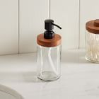 Clover Wood &amp; Glass Bath Accessories