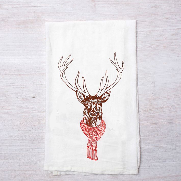 Counter Couture Holiday Deer Towel