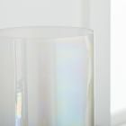 Iridescent Pedestal Glass Candleholders