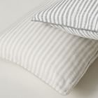 European Flax Linen Stripe Oversized Lumbar Pillow Cover