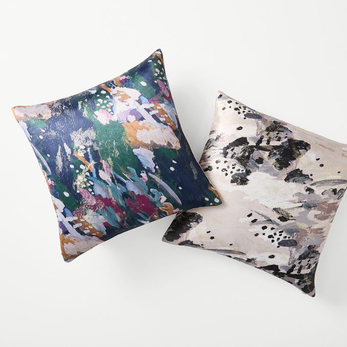 Impressionist Brocade Pillow Cover