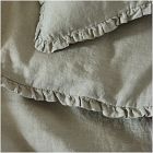 European Flax Linen Ruffle Duvet Cover &amp; Shams