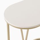 Rivera C-Shaped Side Table - Quartz