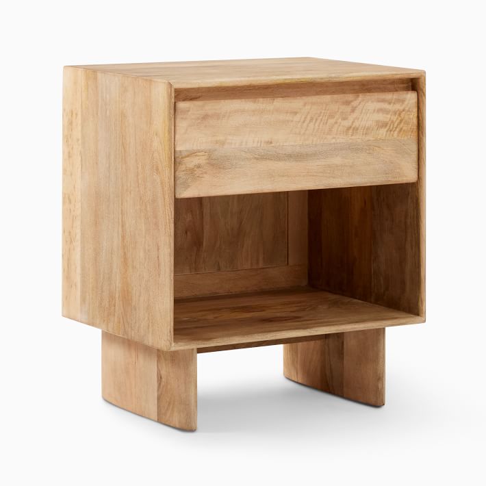 Anton solid store wood nightstand