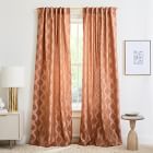 Linear Lattice Jacquard Curtain