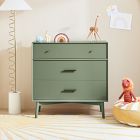 Mid-Century Painted 3-Drawer Dresser (36&quot;)