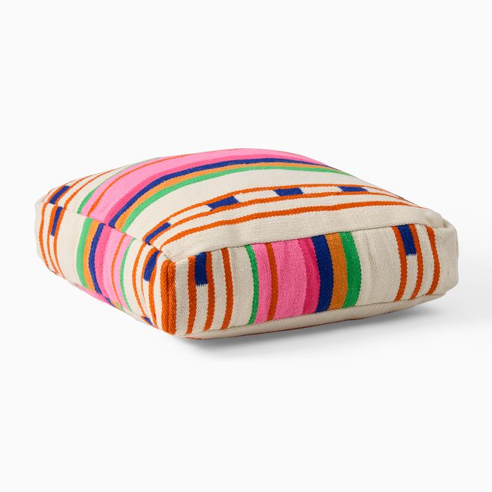 Bolé Road Variegated Stripe Indoor/Outdoor Floor Cushion West Elm