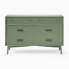 Mid-Century Painted 6-Drawer Dresser (56&quot;)