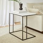 Streamline Wide C-Side Table (26&quot;) - Marble