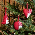 Marimekko Patchwork Ornaments - Set of 3