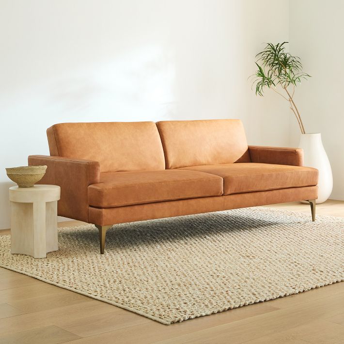 Andes Leather Futon (83.5&quot;)