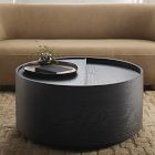 Volume Round Storage Drum Coffee Table (36&quot;)