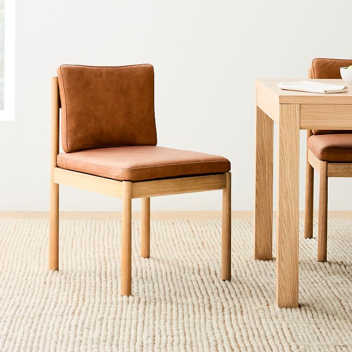 Open Box: Halsey Leather Side Dining Chair