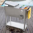 Permasteel 80 Qt. Portable Rolling Patio Cooler w/ Bottom Tray