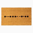 Nickel Designs Hand-Painted Doormat - Morse Code Peace Doormat