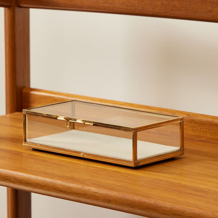 Terrace Gold & Glass Jewelry Boxes