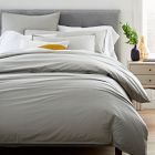 Organic Washed Cotton Percale Duvet Cover &amp; Shams - Clearance