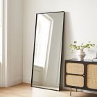 Deep Frame Thin Metal Floor Mirror | West Elm