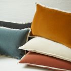 Classic Cotton Velvet Lumbar Pillow Cover