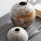 Round Gray Ceramic Vases