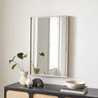 Deep Frame Rectangle Thin Metal Wall Mirror