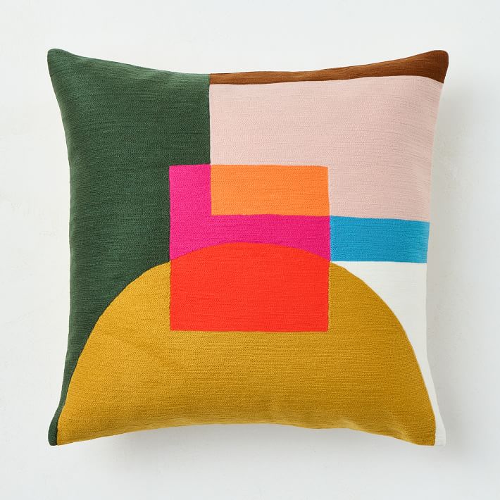 Half Moon Layered Blocks Pillows