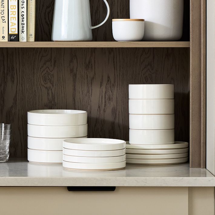 West Elm | Straight-Sided Stoneware Dinnerware (Set of 16)