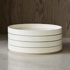 Straight-Sided Stoneware Salad Plate Sets | West Elm