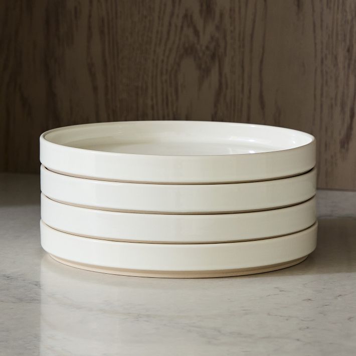 Straight-Sided Stoneware Salad Plate Sets