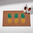 Nickel Designs Hand-Painted Doormat - Pineapples