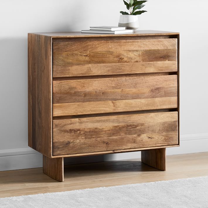 Anton Solid Wood 3-Drawer Dresser