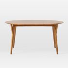 Mid-Century Rounded Expandable Dining Table (42&quot;&ndash;80&quot;)