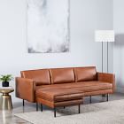 Axel Leather 2-Piece Reversible Sectional (89&quot;)