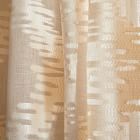 Semi-Sheer Trellis Clipped Jacquard Curtain - Belgian Flax/Ivory