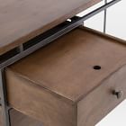 Modern Industrial Metal &amp; Wood Writing Desk (51&quot;)