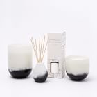 Black &amp; White Speckled Glass Collection - Black Bergamot