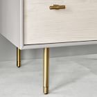 Modernist Wood &amp; Lacquer Nightstand (19&quot;) - Winter Wood