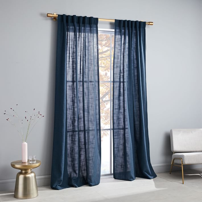 Crossweave Curtain - Regal Blue