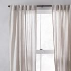 European Flax Linen &amp; Luster Velvet Curtain