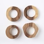 Wood Slice Napkin Rings (Set of 4)